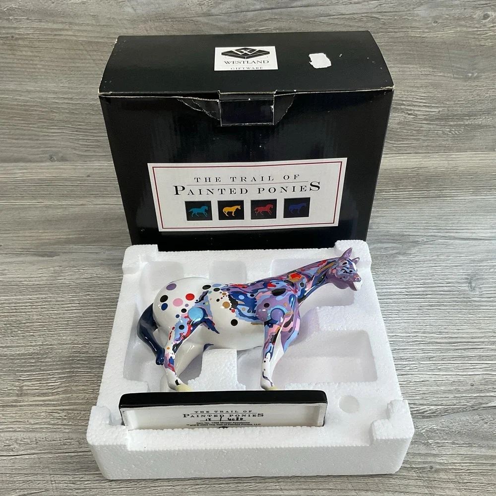 Trail of Painted Ponies Mosaic Appaloosa Pony 1E/6080 w/ Box 2003